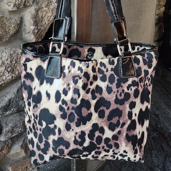Nine West Leopard Print Textile Shoulder Bag - Picture 10 of 16